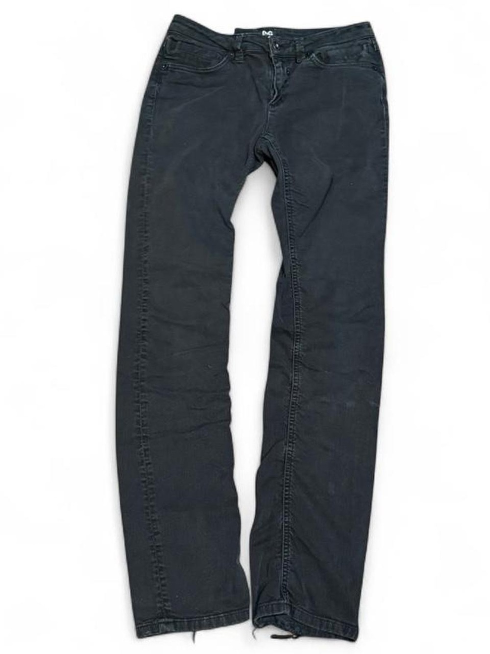 Y2K Dolce & Gabbana Black Low Rise Slim Jeans